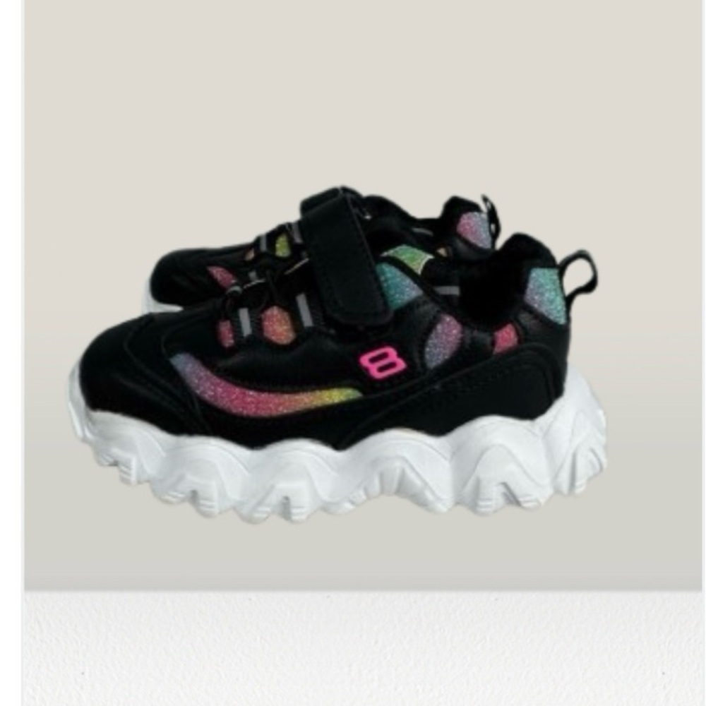 Toddler Girls Sneakers sz 11 Lug Sole Sparkly NEW # bag Y-8